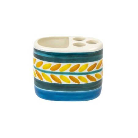 Portaspazzolini artigianale ceramiche siciliane de simone Segesta Portaspazzolini artigianale ceramiche siciliane de simone Segesta